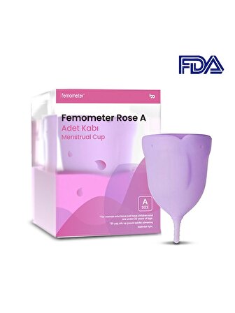 femometer®  Adet Kabı - Medikal Sınıf Silikon Menstrual Cup / Regl Kabı (A Size)