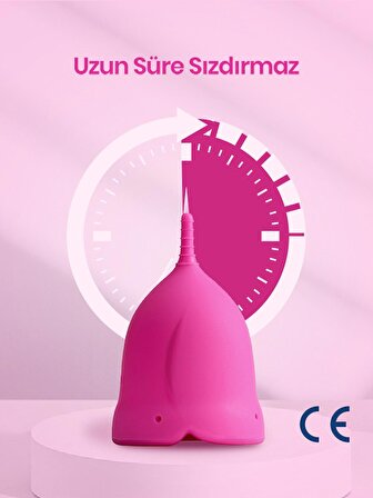 femometer® Adet Kabı - Medikal Sınıf Silikon Menstrual Cup / Regl Kabı (B Size)