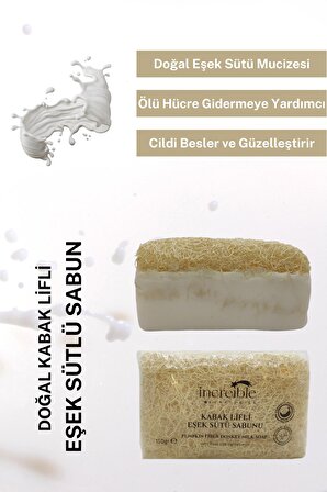 Doğal Kabak Lifli Eşek Sütü Sabunu 150gr