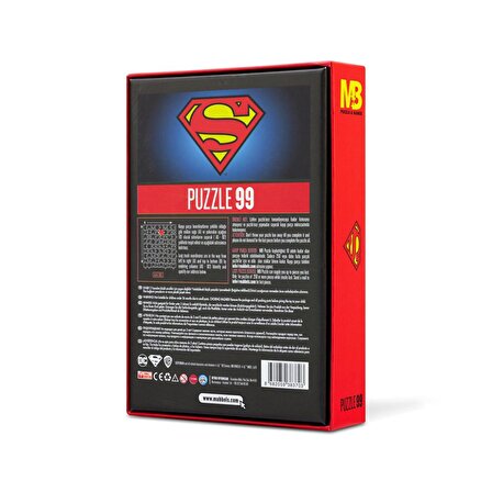 Mabbels DC Comics Superman 3+ Yaş Büyük Boy Puzzle 99 Parça