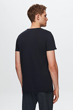 Ds Damat Slim Fit Lacivert %100 Pamuk T-Shirt 4HC141996753M 4HC141996753M