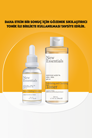 Canlandırıcı ve Cilt Tonu Eşitleyici Yüz Peeling Serumu 30 ml