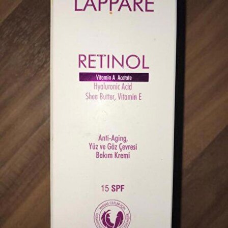 Lappare Retinol Anti-Aging Yüz ve Göz Çevresi Bakım Kremi 50ml