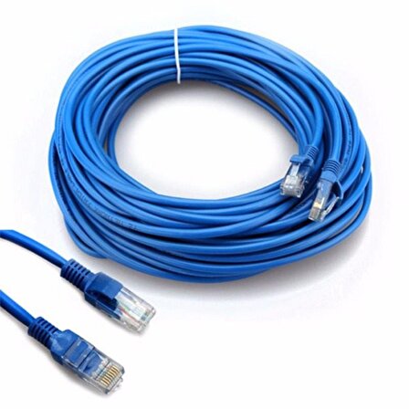 CAT6 Ethernet Kablosu Modem İnternet Lan 2 x RJ45 Patch 10 Metre