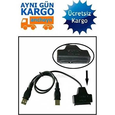 2.5 İNÇ SATA HDD KABLOSU HARD DİSK USB SSD LAPTOP 2,5 SERIAL ATA 