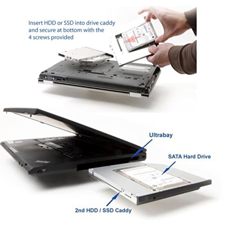 12.7mm HDD Caddy DVD SSD Kutu Sata CD KIZAK İKİNCİ HARDDISK LAPTOP NOTEBOOK