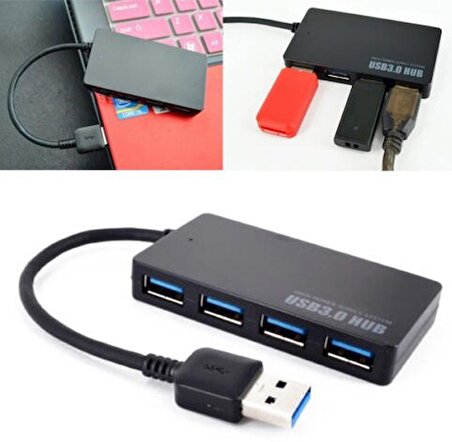 4 Port USB Hub USB 3.0 ve 2.0 USB Çoklayıcı Çoğaltıcı Switch Adaptör 5265