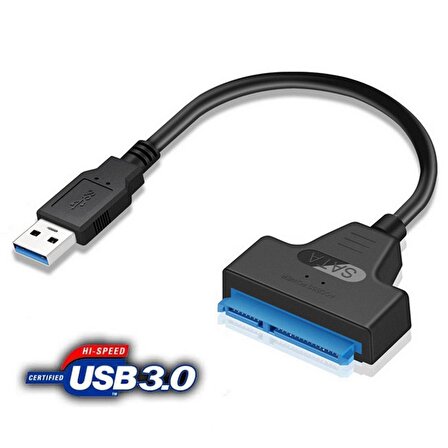 Usb 3.0 Yüksek Hızlı 2.5 İnç SATA SSD ve HDD Harddisk Kablosu