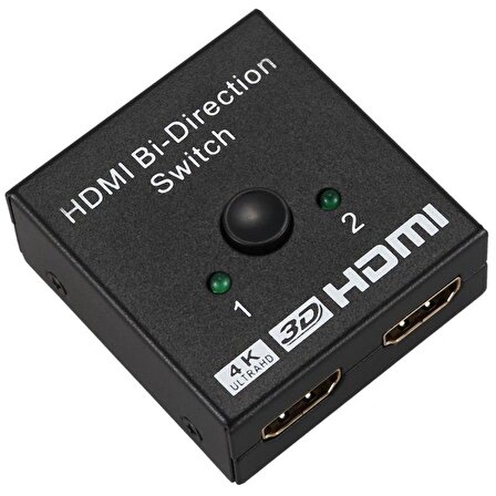 2 Port Çift Yönlü HDMI Splitter Switch Çoklayıcı Çoğaltıcı 