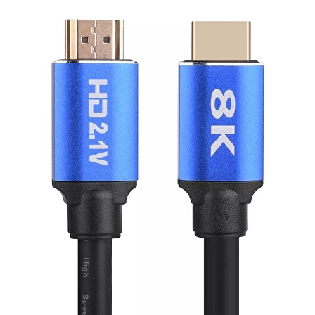 8K Ultra HD 2.1V 48Gbps Altın Kaplama HDMI Kablosu UHD 1 Metre 5093