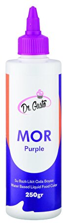 Dr Gusto Mor Su Bazlı Sıvı Gıda Boyası 250 gr