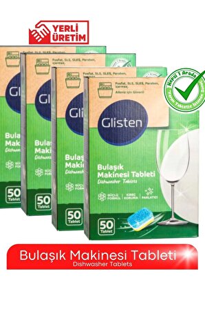 Bulaşık Makinesi Tableti 200'lü (FOSFAT, SLS, SLES, PAREBEN İÇERMEZ)