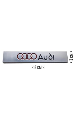Audi Sticker Metal Arma 2'li (6 X 1 CM)