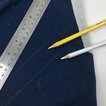 Ekoset Fatih Sarı Tekstil İşaretleme Kalemi 12 li Paket Kutulu ve Kalemtraşlı