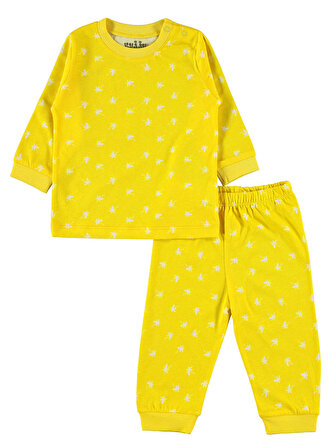 Kujju Erkek Bebek Pijama Takımı 6-18 Ay Sarı