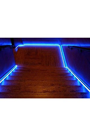 5 Mt. 12 Volt Hortum Neon Led Şerit Led Işık 6x12mm Mavi