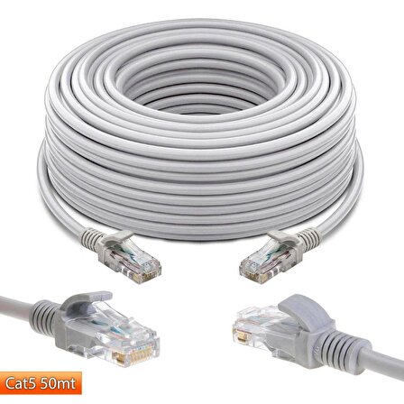 Polaxtor Cat5 Patch Network Ethernet Kablo 50 Metre