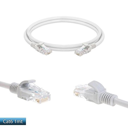Cat6 Kablo Patch Network Ethernet Modem Kablosu 1 Metre