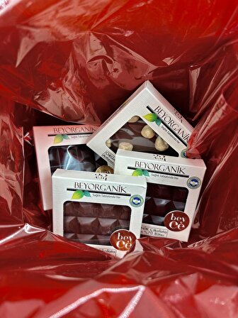 Organik Sevgililer gününe özel Çikolata paketi 4*lü