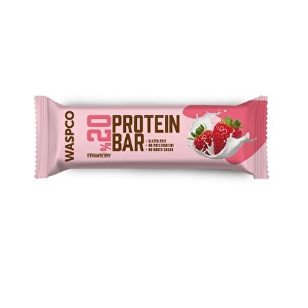 Waspco Protein Bar Çilekli 40 Gr. (2'li)