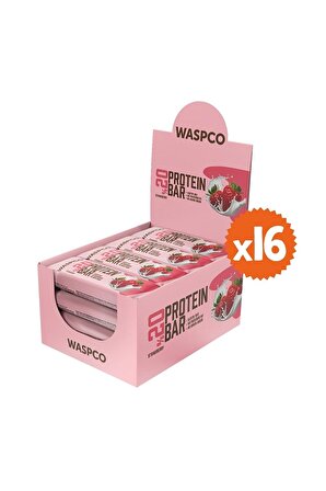 Waspco Protein Bar Çilekli 40g X 16 Adet