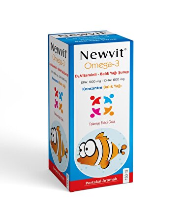Newvit Omega-3 D3 Vitaminli Şurup 150 ml