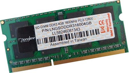 Longline LNGDDR31600NB/4GB 4GB1600MHz CL11 PC3-12800 1.5V SO-DIMM