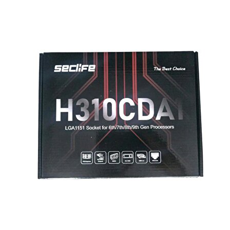 SECLIFE H310CDA1 (B250) 6/7/8/9th M.2 DDR4 1151PIN HDMI / VGA