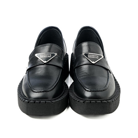 Giuseppe Mengoni  Kadın Oxford/Ayakkabı PA-1031 770 300 GIUSEPPE MENGONI Deri Siyah