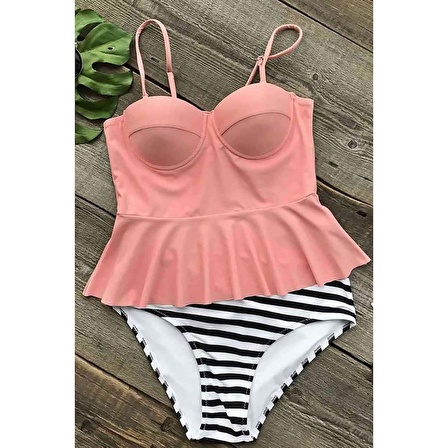 Angelsin Yüksek Bel Bikini Takım