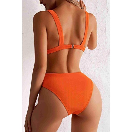 Angelsin Şık Bikini Üstü Turuncu