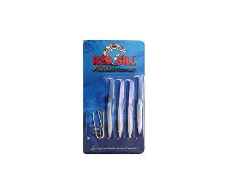 Red Gill Flasher Silikon 70 Mm  #Blue Pearl