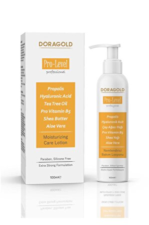 Doragold Pro-Level Propolis, Hyaluronic Acid, Aloe Vera, Shea Butter, Çay Ağacı Yağı Nemlendirici Ba