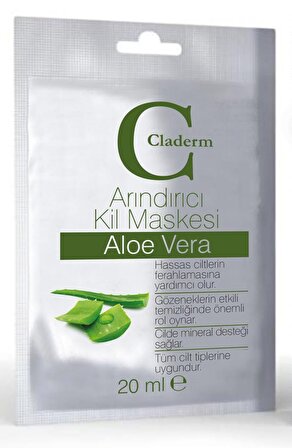 Claderm Kil Maskesi 20 ml Sachet – Aloe Vera