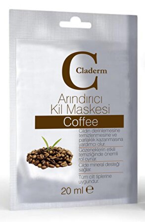Claderm 20ml Şase Coffee Kil Maskesi