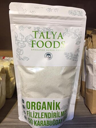 Talya Foods Organik Filizlendirilmiş Çiğ Karabuğday Unu 500 Gr