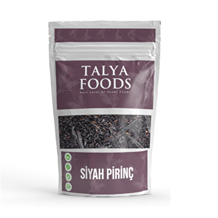 Talya Foods Organik Siyah Pirinç 500 gr