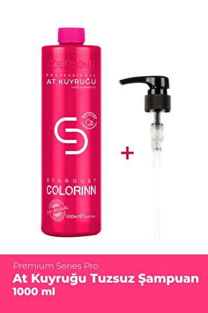 Colorinn Premium Series Tüm Saçlar İçin Canlandırıcı Tuzsuz At Kuyruğu Özlü Şampuan 1000 ml