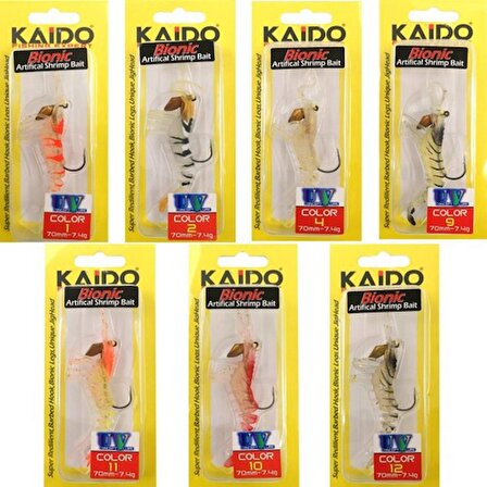Kaido Bionic LC70S Shrimp Bait Karides 70 mm 7.4 gr Renk: 10