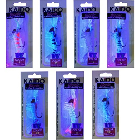 Kaido LC70S Shrimp Bait Karides 70MM 7.4gr Renk:4