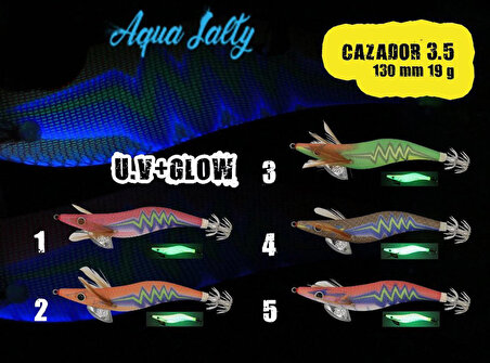 Aqua Salty Cazador Squid Jig 12cm 16gr 3.0 #3