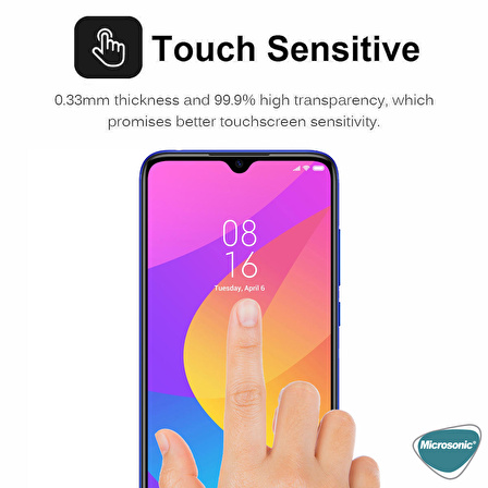 Microsonic Xiaomi Mi 9 Lite Privacy 5D Gizlilik Filtreli Cam Ekran Koruyucu Siyah