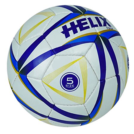 Futbol Topu Helix Force No:5 Beyaz/Mavi/Sarı