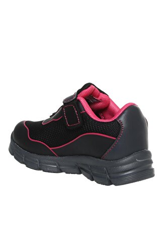 Buckhead Siyah - Fuşya Kız Bebek Sneaker BUCK4179 NEO
