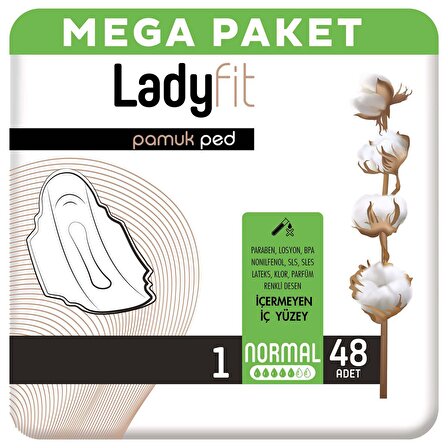 Lady Fit Normal Hijyenik Ped 48 Adet