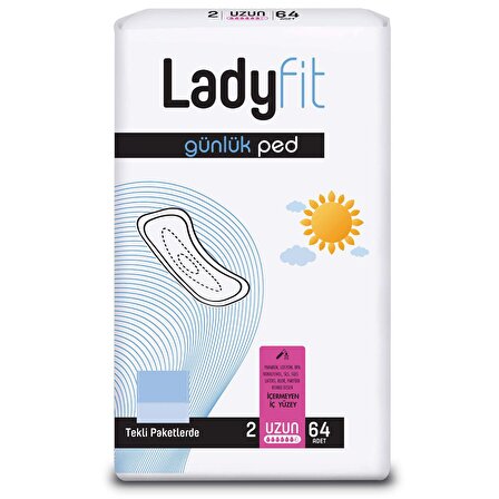 Ladyfit Günlük Ped Uzun 64 Ped