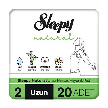 Sleepy Natural Ultra Uzun Hijyenik Ped 20 Adet