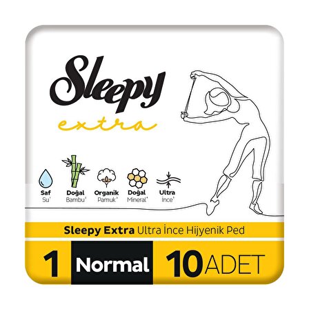 Sleepy Extra Ultra Normal Hijyenik Ped 10 Adet