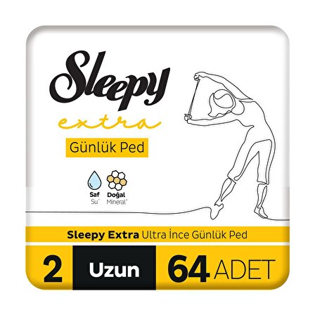Sleepy Extra Ultra 64'lü Günlük Ped