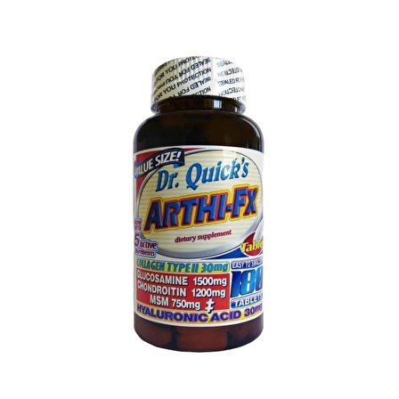 Dr. Quick´s Arthi-Fx Glucosamine Chondroitin Msm Hyaluronic acid 180 Tablet